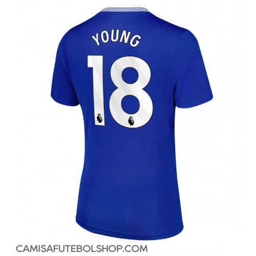 Camisa de time de futebol Everton Ashley Young #18 Replicas 1º Equipamento Feminina 2024-25 Manga Curta